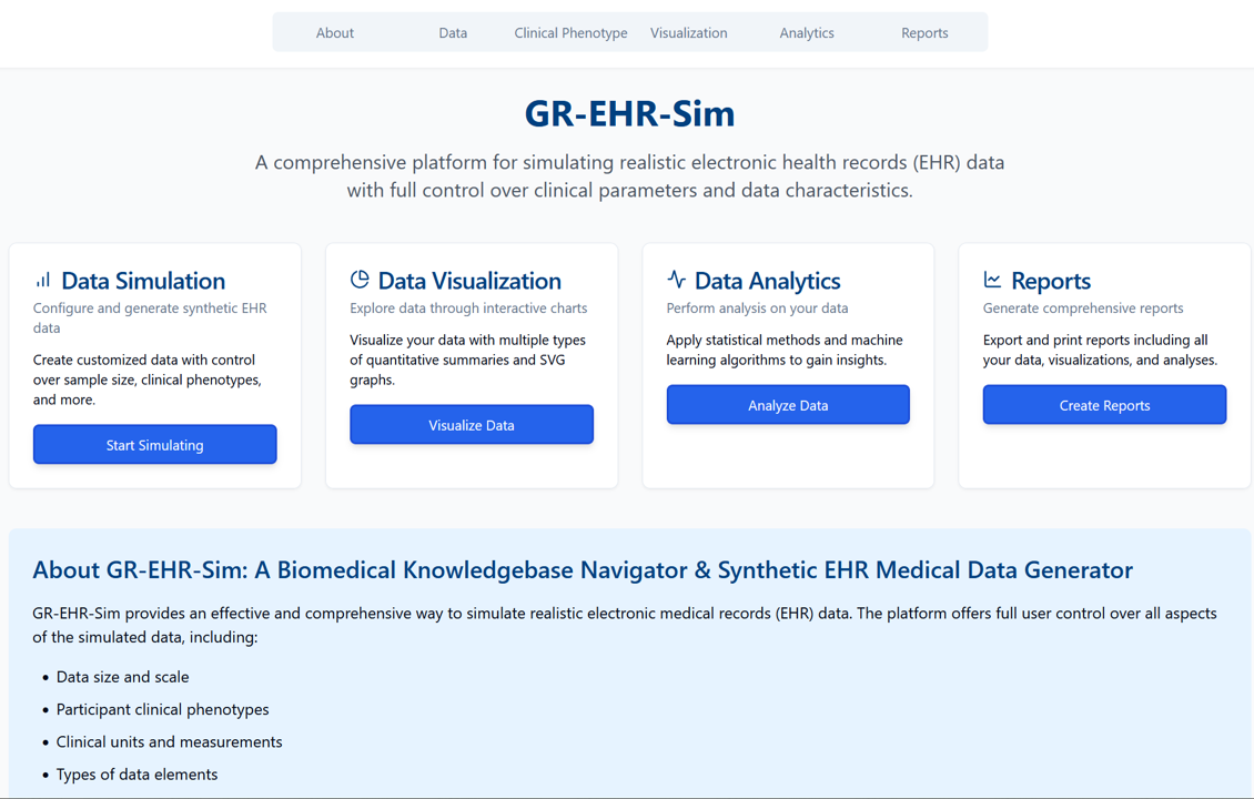 GR-Simulator: DataSifter vs. Gretel vs. Synthea