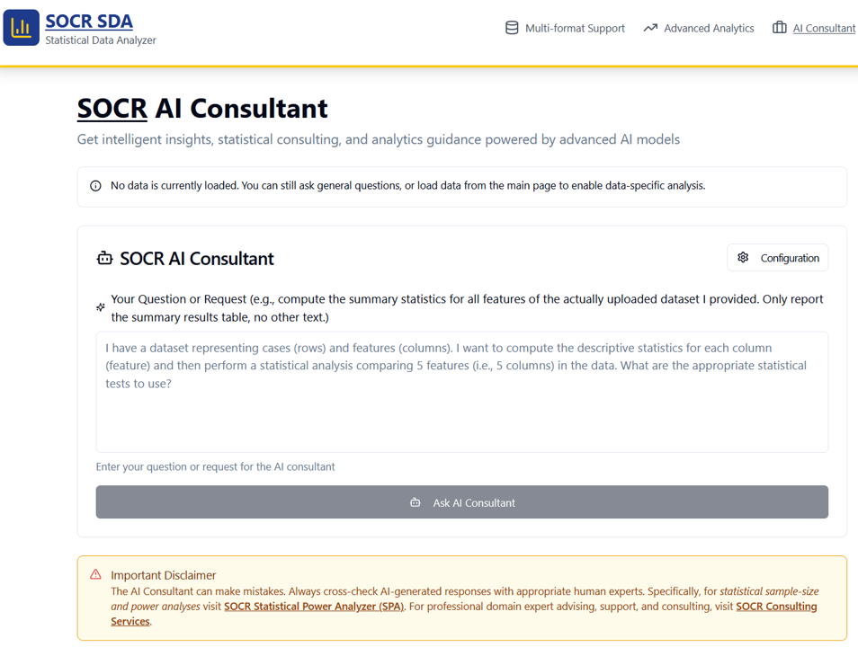 AI (Bio)Statistics Consultant